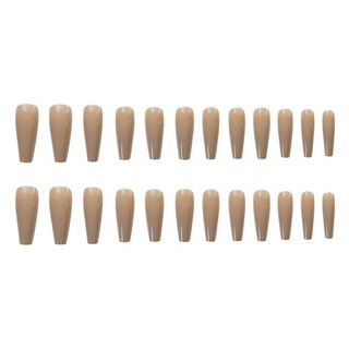 Foto 5 | False Nails Huoguo Trapecio Ultralargo Color Caqui 24 Unidades Con Pegamento - Venta Internacional.