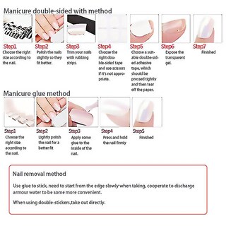 Foto 3 | Uñas Postizas Huoguo Ballet Largo Con Degradados De Color Blanco Lechoso Y Rosa - Venta Internacional.