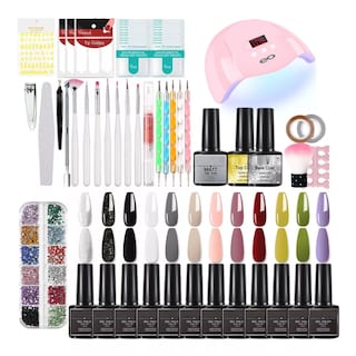 Foto 1 | Kit Lampara Uña Uv Gel 54w 12 Esmaltes Eo Safe Imports Esi-11226-1 Multicolor