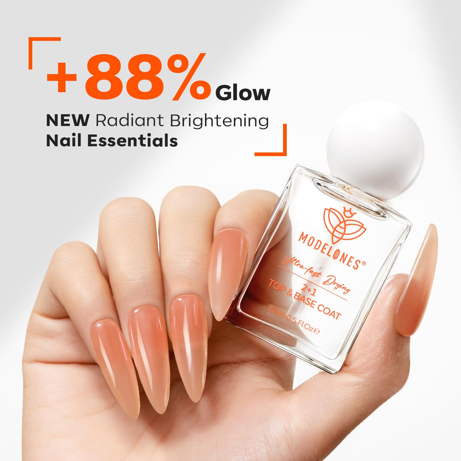 Foto 7 | Base De Esmalte De Uñas, Capa Superior, Fortalecedor De Uñas, 15 Ml | Modelones - Venta Internacional.