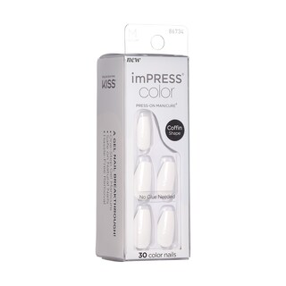 Foto 2 | Set De Uñas Impress No Glue Mani Press On 'frosting' White - Venta Internacional.