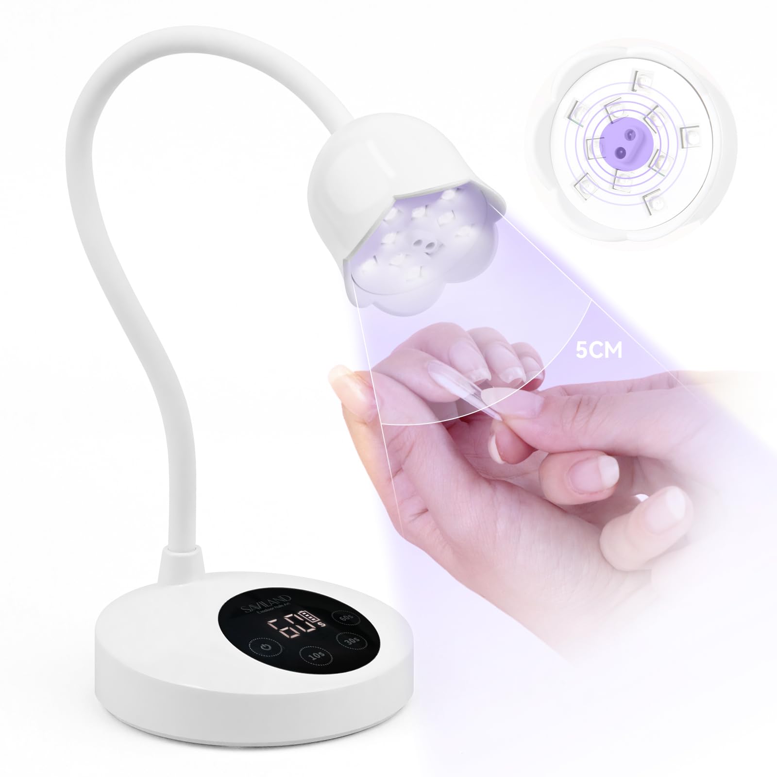 Foto 2 pulgar | Lámpara De Uñas Saviland Intellisense Gel X Lamp Mini 30 W Inalámbrica - Venta Internacional.