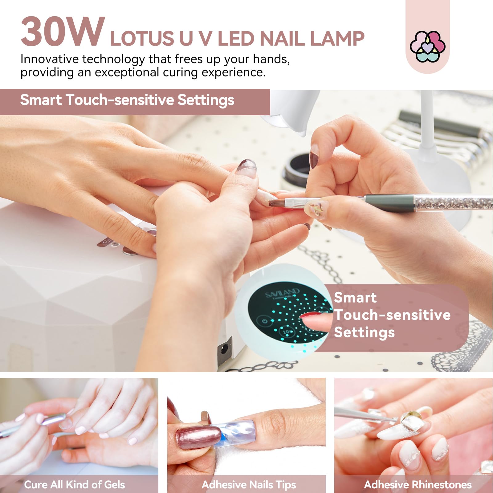 Foto 4 pulgar | Lámpara De Uñas Saviland Intellisense Gel X Lamp Mini 30 W Inalámbrica - Venta Internacional.