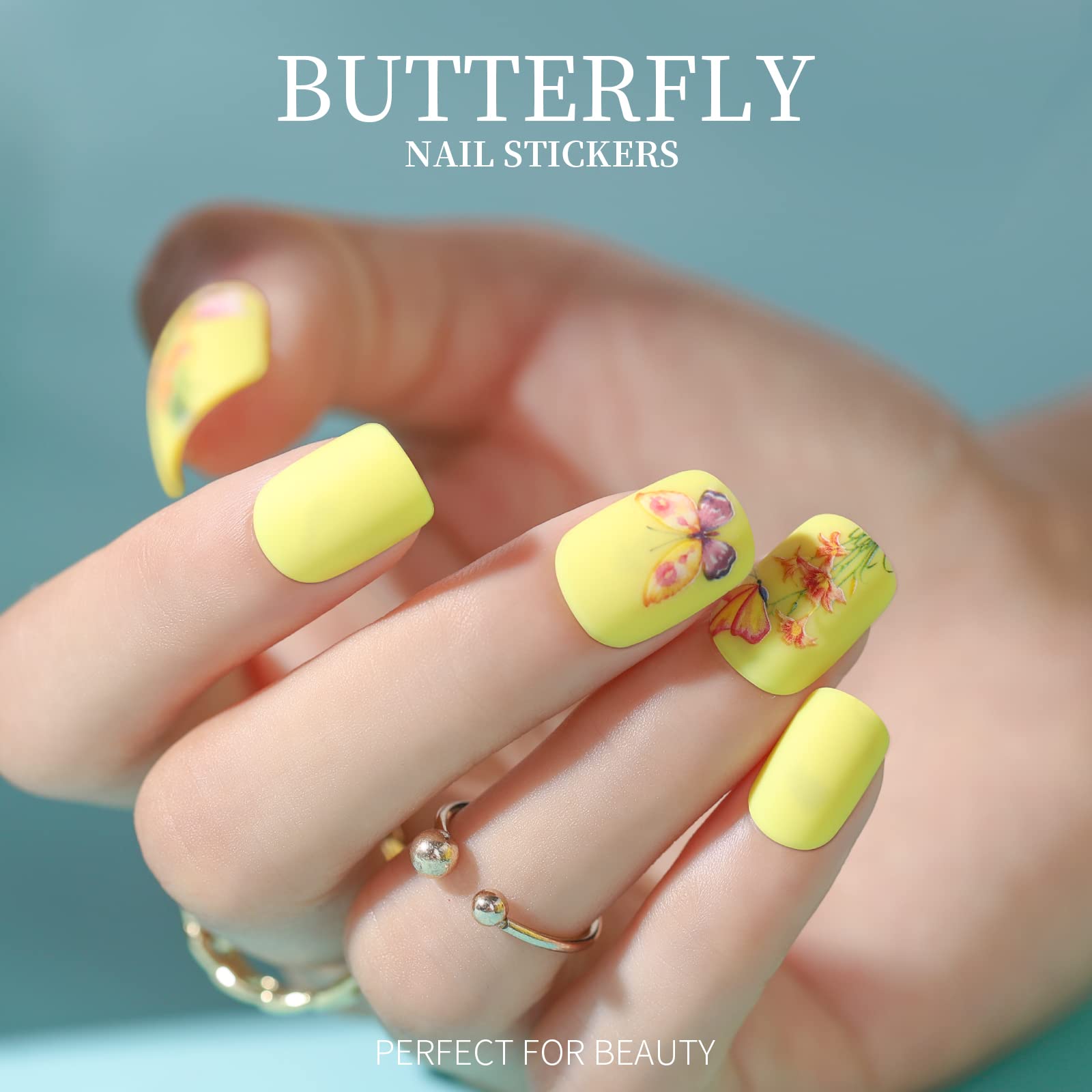 Foto 7 pulgar | Press On Nails Teenitor Glitter Short Square 12 Tamaños X 24 - Venta Internacional.