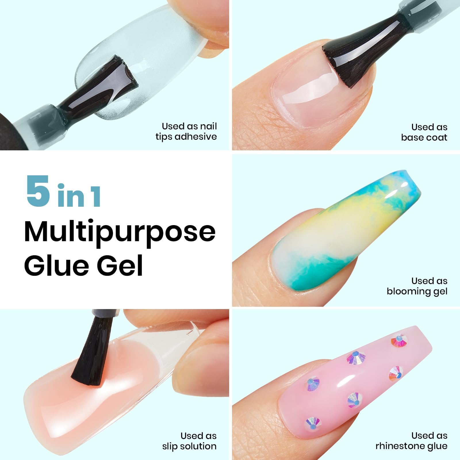 Foto 5 pulgar | Pegamento De Uñas Gel Beetles 5 En 1 Para Puntas De Uñas Y Uñas Acrílicas - Venta Internacional.