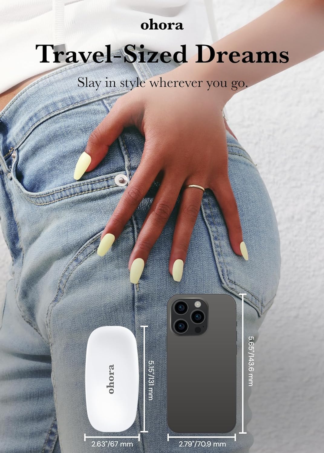 Foto 6 pulgar | Lámpara Led De Gel Ohora Para Tiras De Uñas De Gel, 6 W, 2 Temporizadores, Portátil - Venta Internacional.