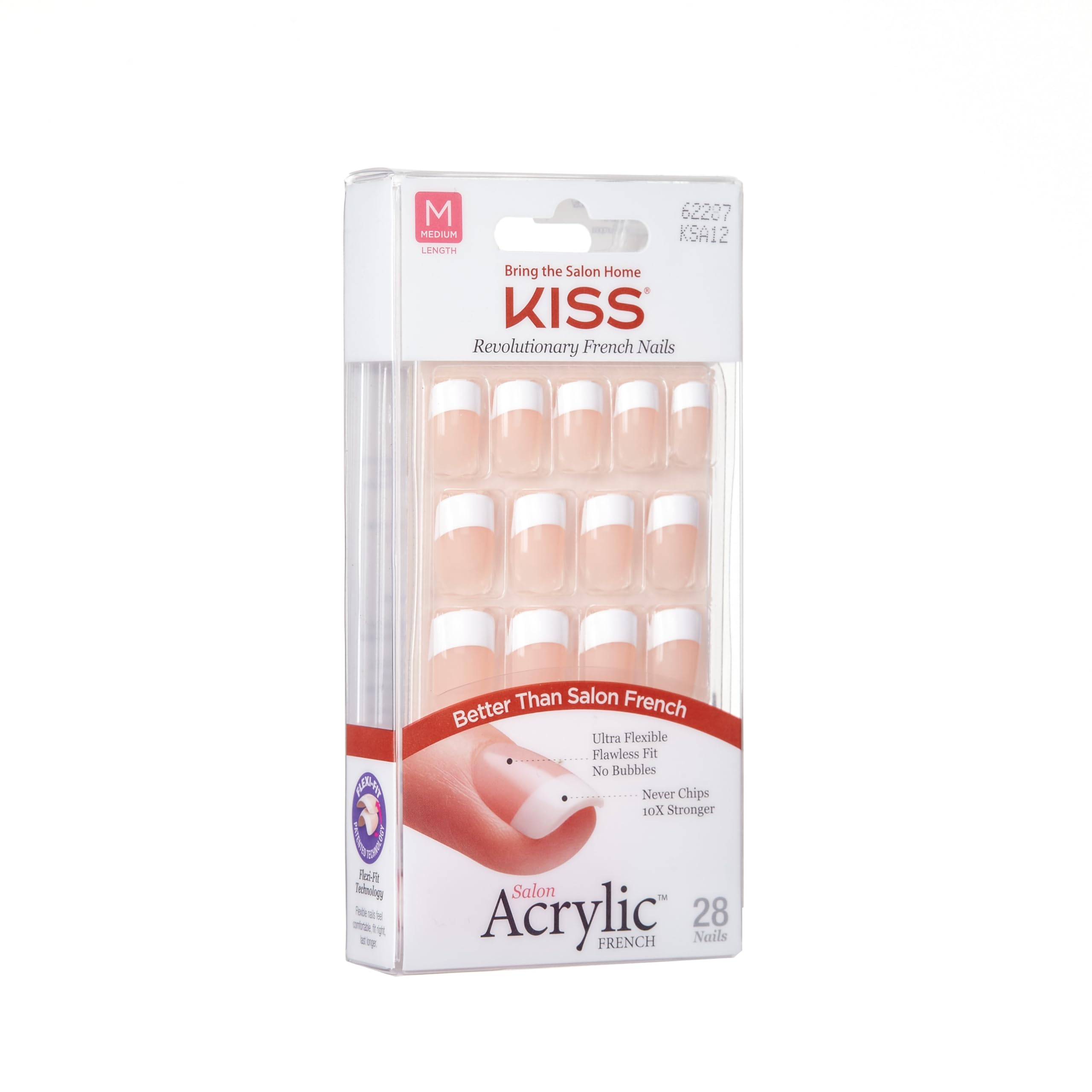 Foto 2 | Press-on Nails Kiss Salon Acrílico «rumour Mill» Blanco - Venta Internacional.