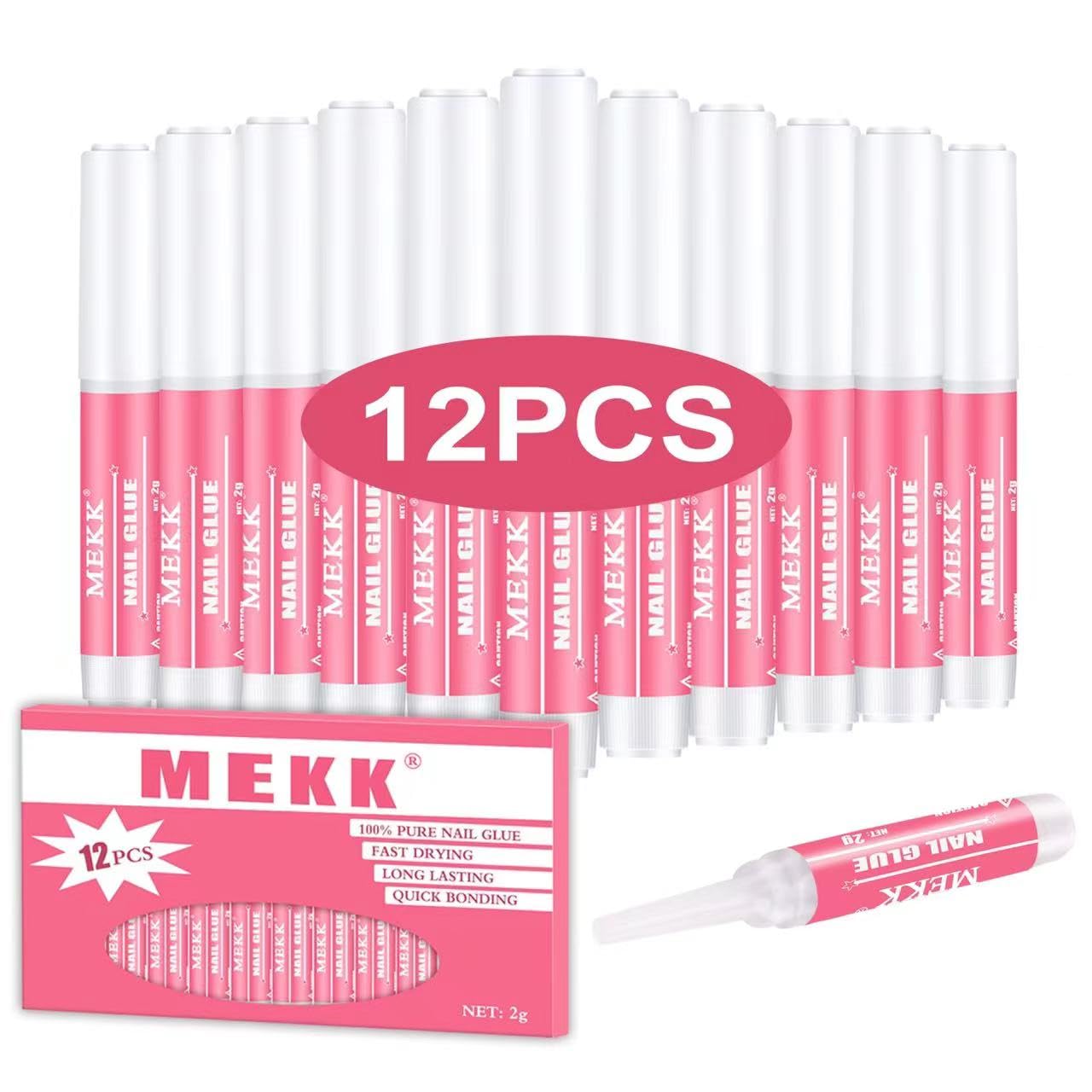 Foto 1 | Pegamento De Uñas Mekk Super Strong Para Uñas Acrílicas  2 Ml (36 Unidades) - Venta Internacional.