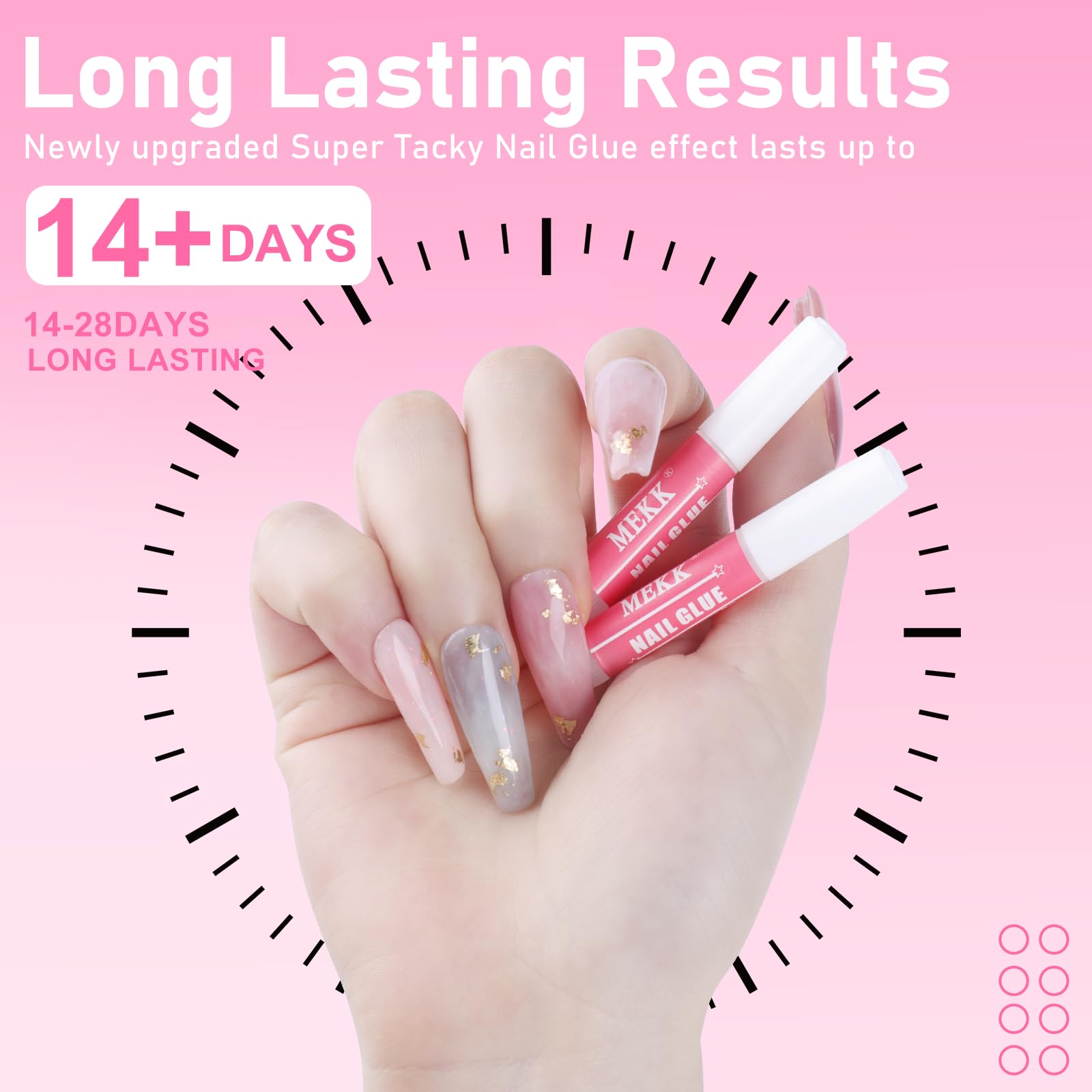 Foto 6 pulgar | Pegamento De Uñas Mekk Super Strong Para Uñas Acrílicas  2 Ml (36 Unidades) - Venta Internacional.