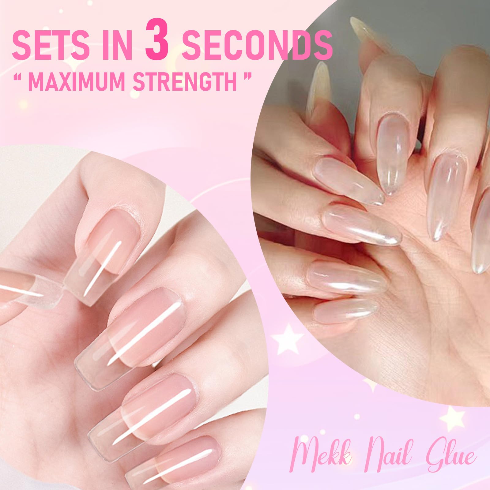 Foto 7 | Pegamento De Uñas Mekk Super Strong Para Uñas Acrílicas  2 Ml (36 Unidades) - Venta Internacional.
