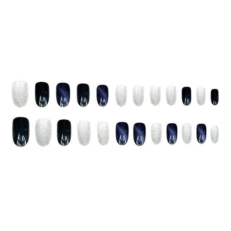 Foto 4 pulgar | Piezas De Uñas Falsas Huoguo  Acrílicas  Moradas Y Plateadas  Usables - Venta Internacional.