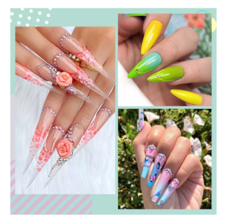 Foto 4 | Pinceles de Uñas Acrílicas Saviland3 PZAS Número 6 8 y 12 Rosa