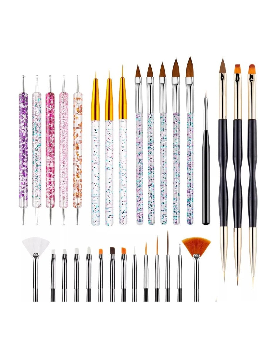 Pinceles para Manicura 31 Piezas