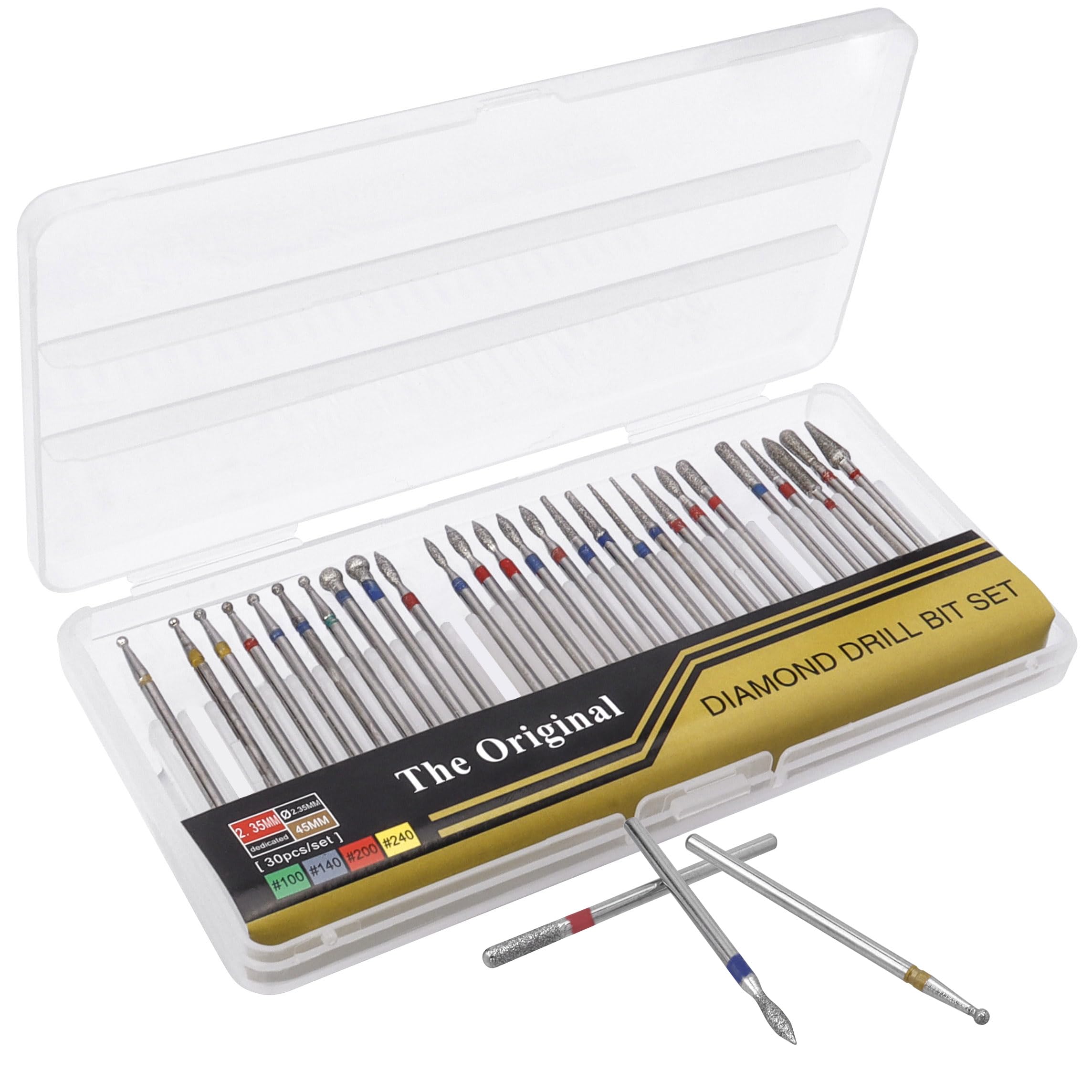Foto 2 pulgar | Juego De Brocas Para Uñas Yakamoz Mini Diamond  30 Unidades  Vástago De 2 35 Mm - Venta Internacional.