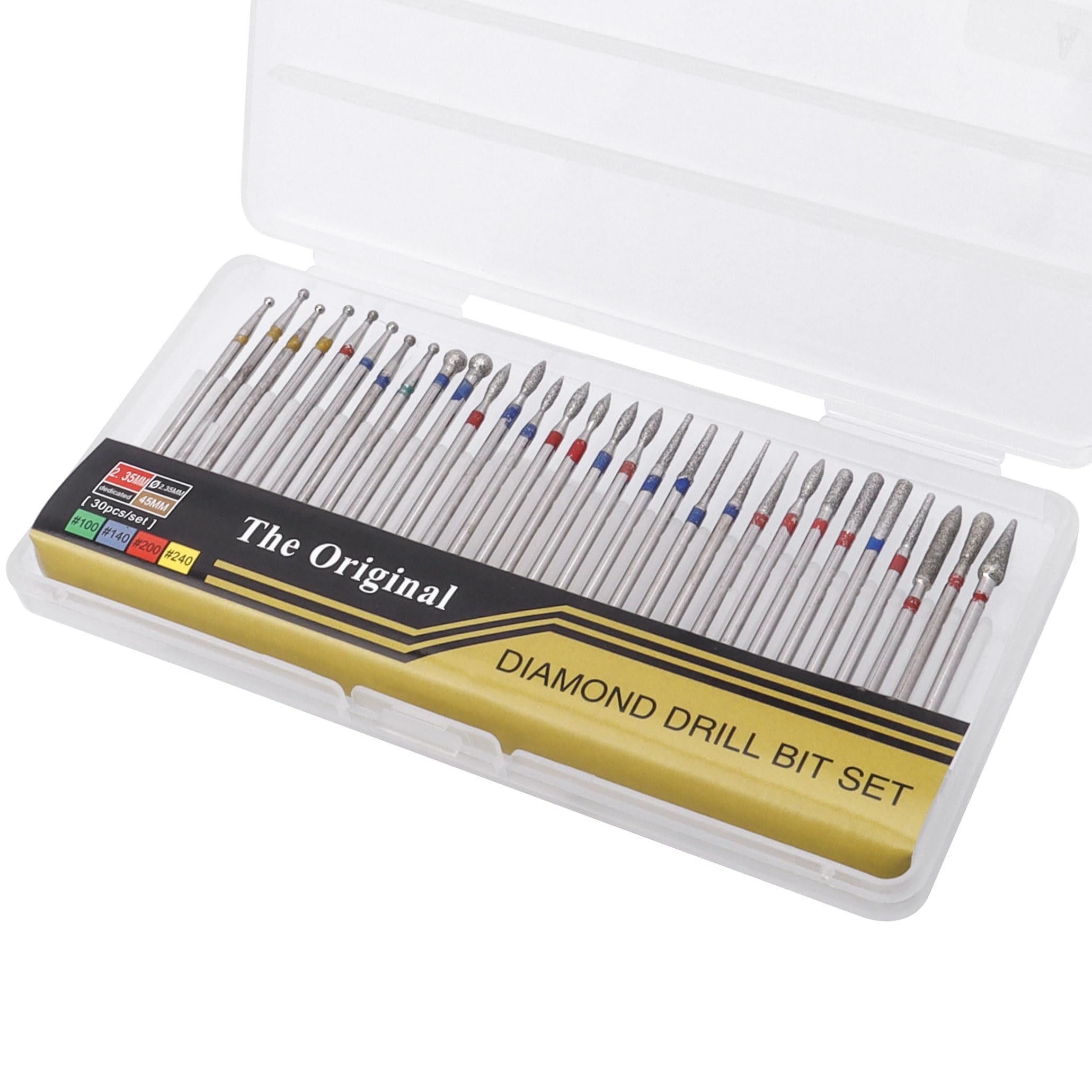 Foto 3 pulgar | Juego De Brocas Para Uñas Yakamoz Mini Diamond  30 Unidades  Vástago De 2 35 Mm - Venta Internacional.