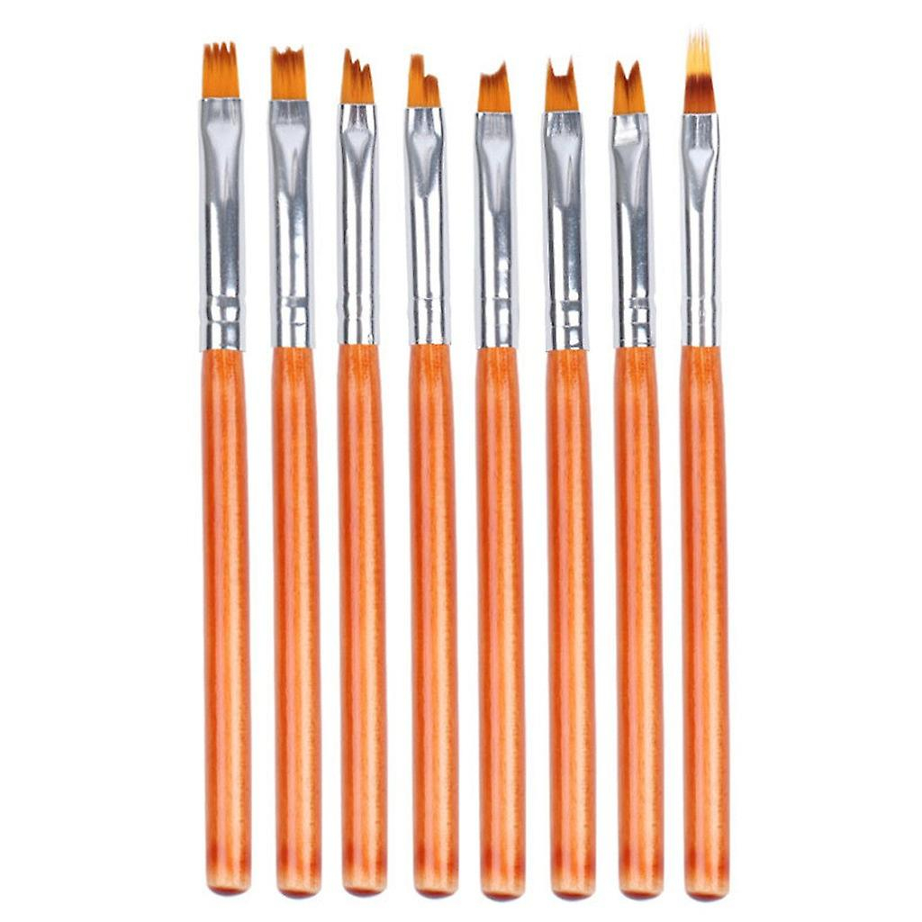 Foto 2 pulgar | Juego De Cepillos Para Uñas Huoguo  Pintados Con Pétalos De Flores De Manicura  8 Unidades - Venta Internacional.
