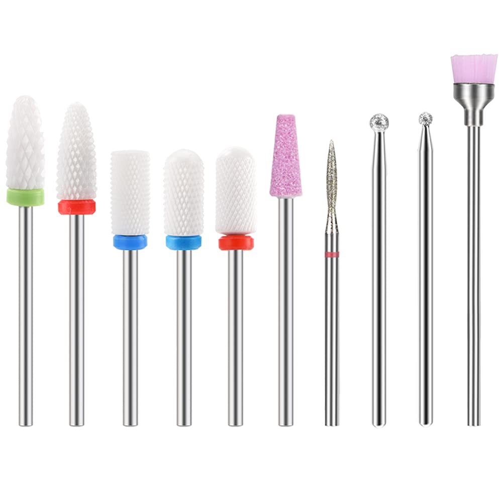 Foto 6 pulgar | Juego De Brocas Huoguo Para Uñas Acrílicas  10 Unidades  3/32 - Venta Internacional.
