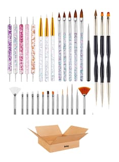 Foto 1 | 31 Pcs Kit De Pinceles Para Uñas Acrilico Manicura Decoración