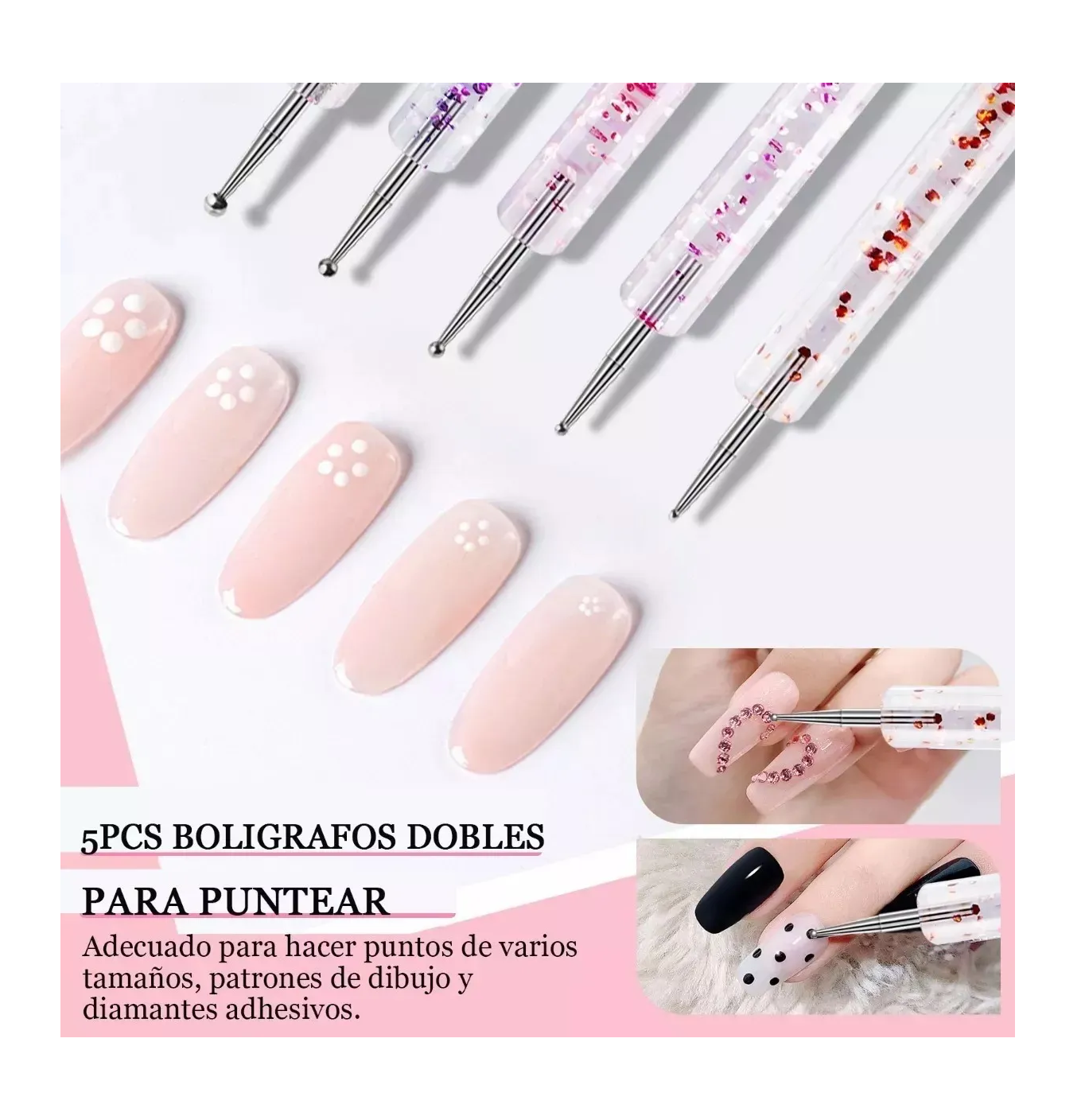 Foto 4 pulgar | 31 Pcs Kit De Pinceles Para Uñas Acrilico Manicura Decoración
