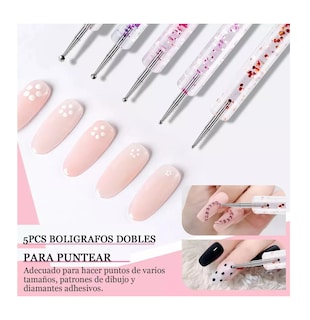 Foto 3 | 31 Pcs Kit De Pinceles Para Uñas Acrilico Manicura Decoración