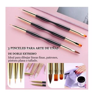 Foto 4 | 31 Pcs Kit De Pinceles Para Uñas Acrilico Manicura Decoración
