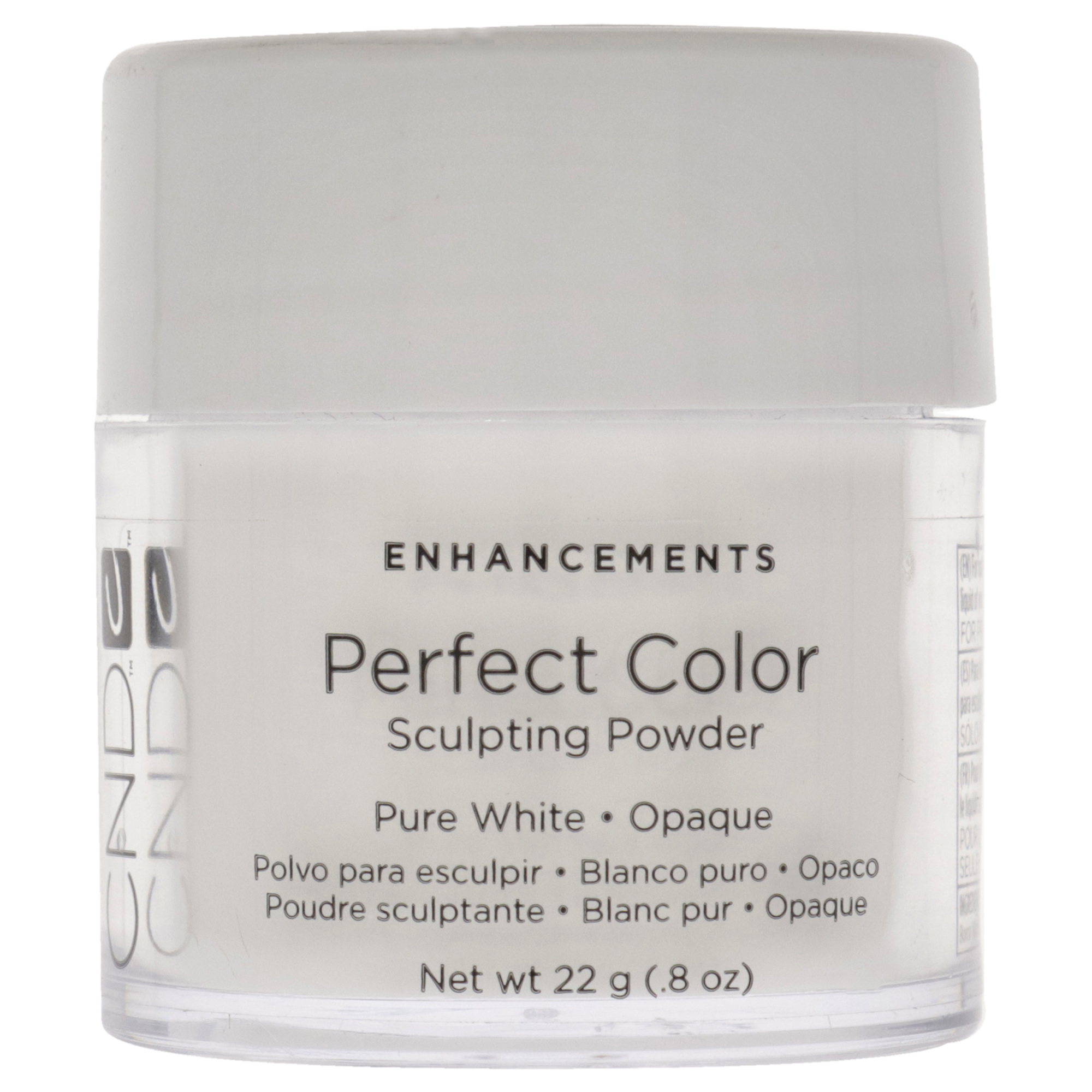 Polvo Para Esculpir Cnd Perfect Color, Blanco Puro Opaco, 23 Ml - Venta Internacional.