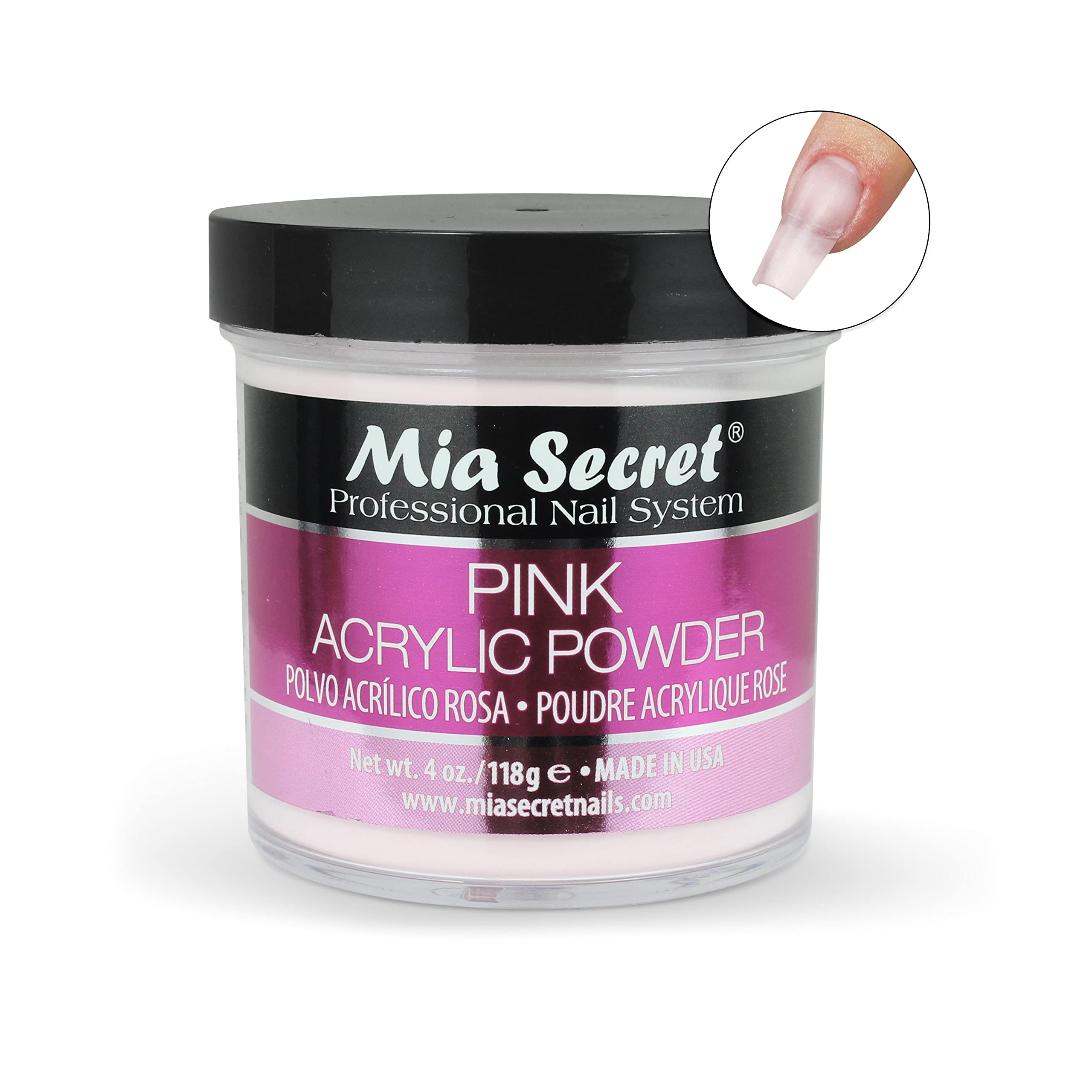 Foto 4 pulgar | Polvo Acrílico Mia Secret Pink 120ml - Venta Internacional.