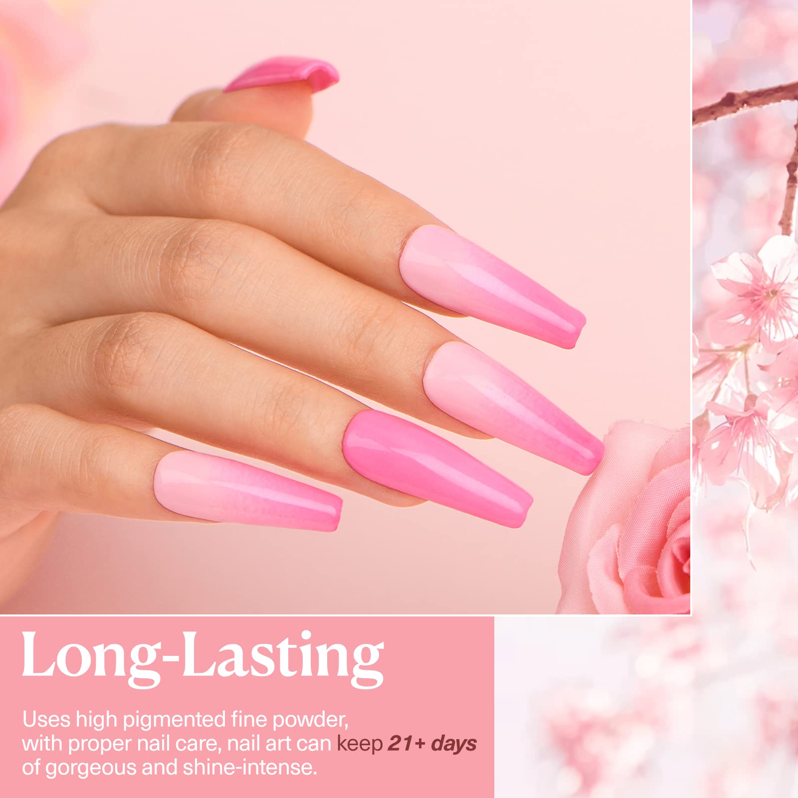 Foto 2 | Kit Básico para Uñas Polvo Azurebeauty con 4 Colores - Venta Internacional