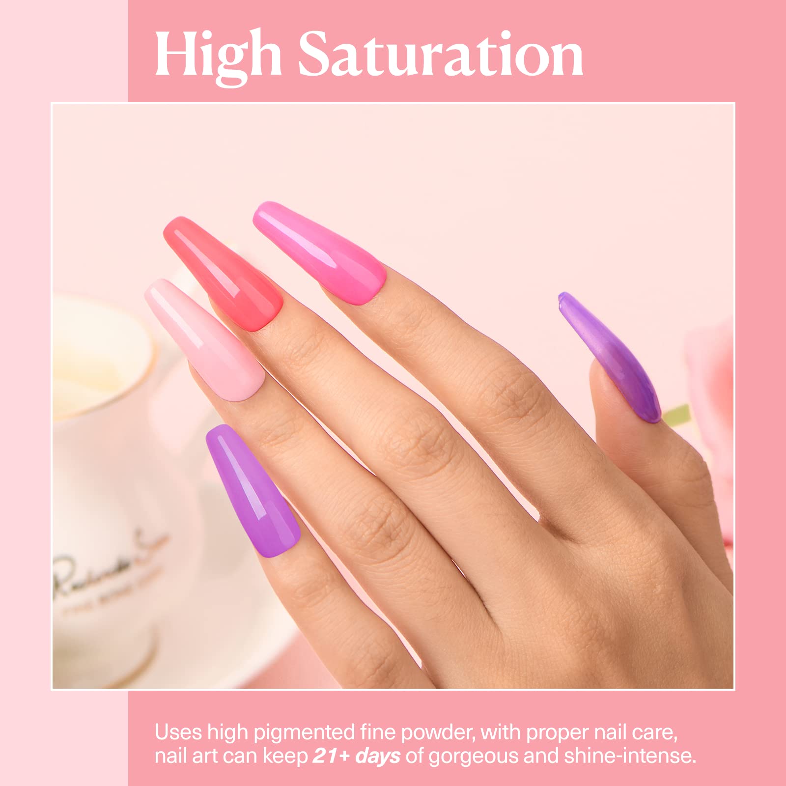 Foto 5 pulgar | Kit Básico para Uñas Polvo Azurebeauty con 4 Colores - Venta Internacional