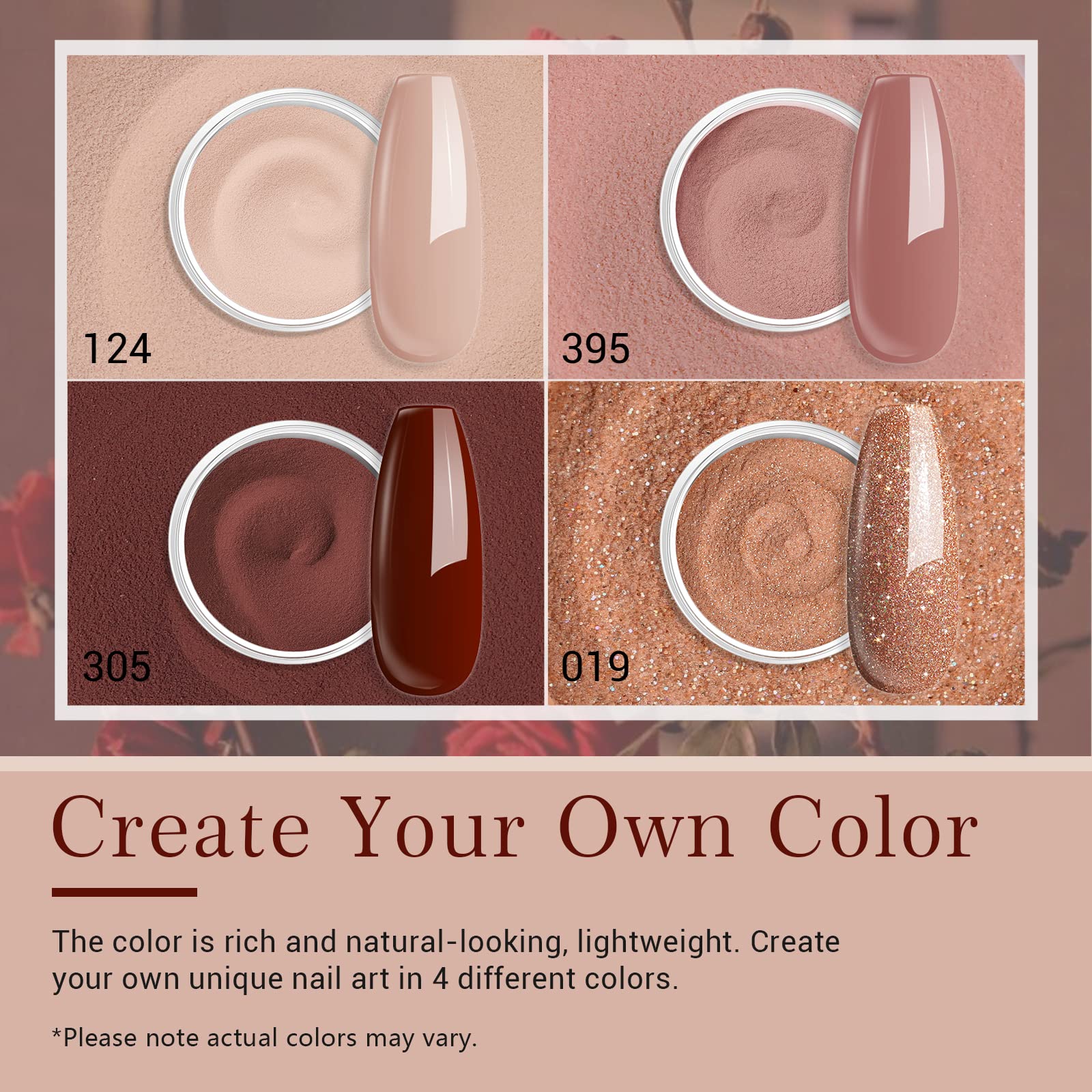 Foto 5 pulgar | Kit de Polvo para Uñas Azurebeauty Starter con 4 Colores y Accesorios - Venta Internacional
