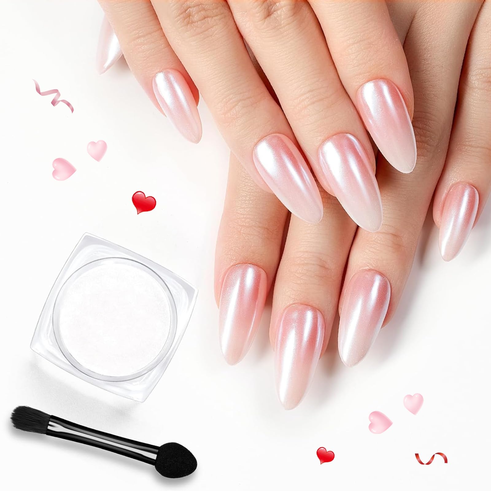 Foto 2 pulgar | Esmalte En Gel Para Uñas De Gel Con Forma De Escarabajos, Color Blanco Cromado - Venta Internacional.