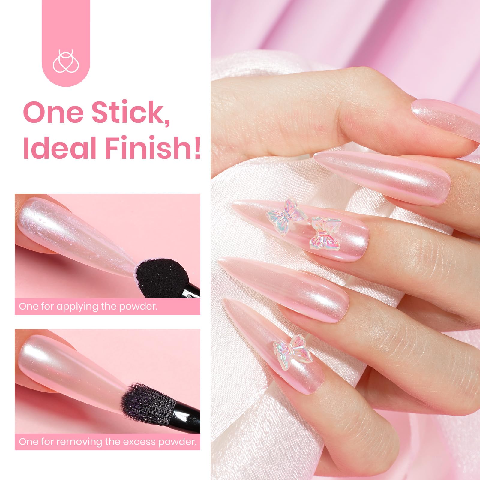Foto 6 pulgar | Esmalte En Gel Para Uñas De Gel Con Forma De Escarabajos, Color Blanco Cromado - Venta Internacional.