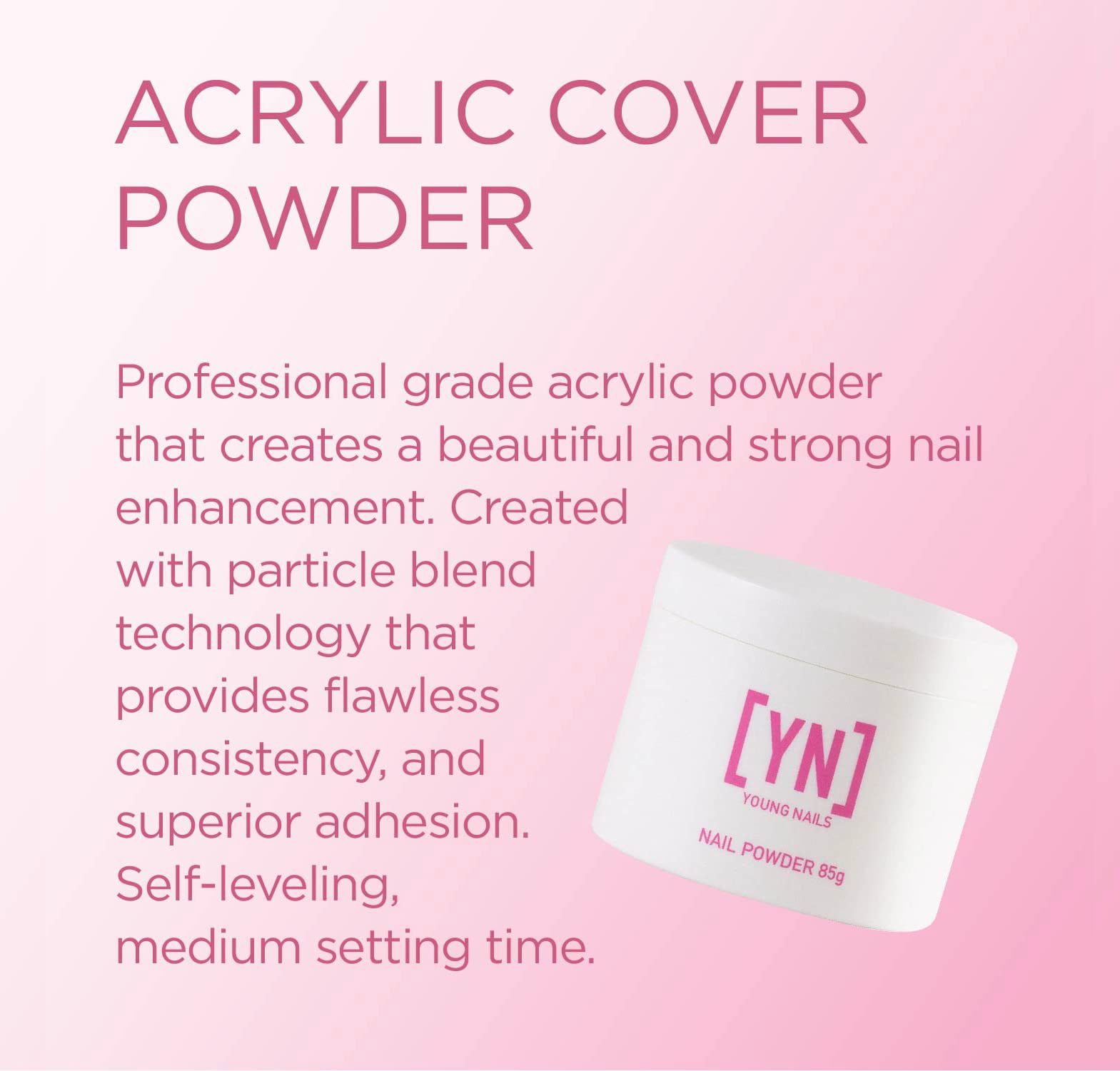 Foto 2 | Polvo Acrílico Young Nails Cover De 45 G, 85 G Y 660 G - Venta Internacional.