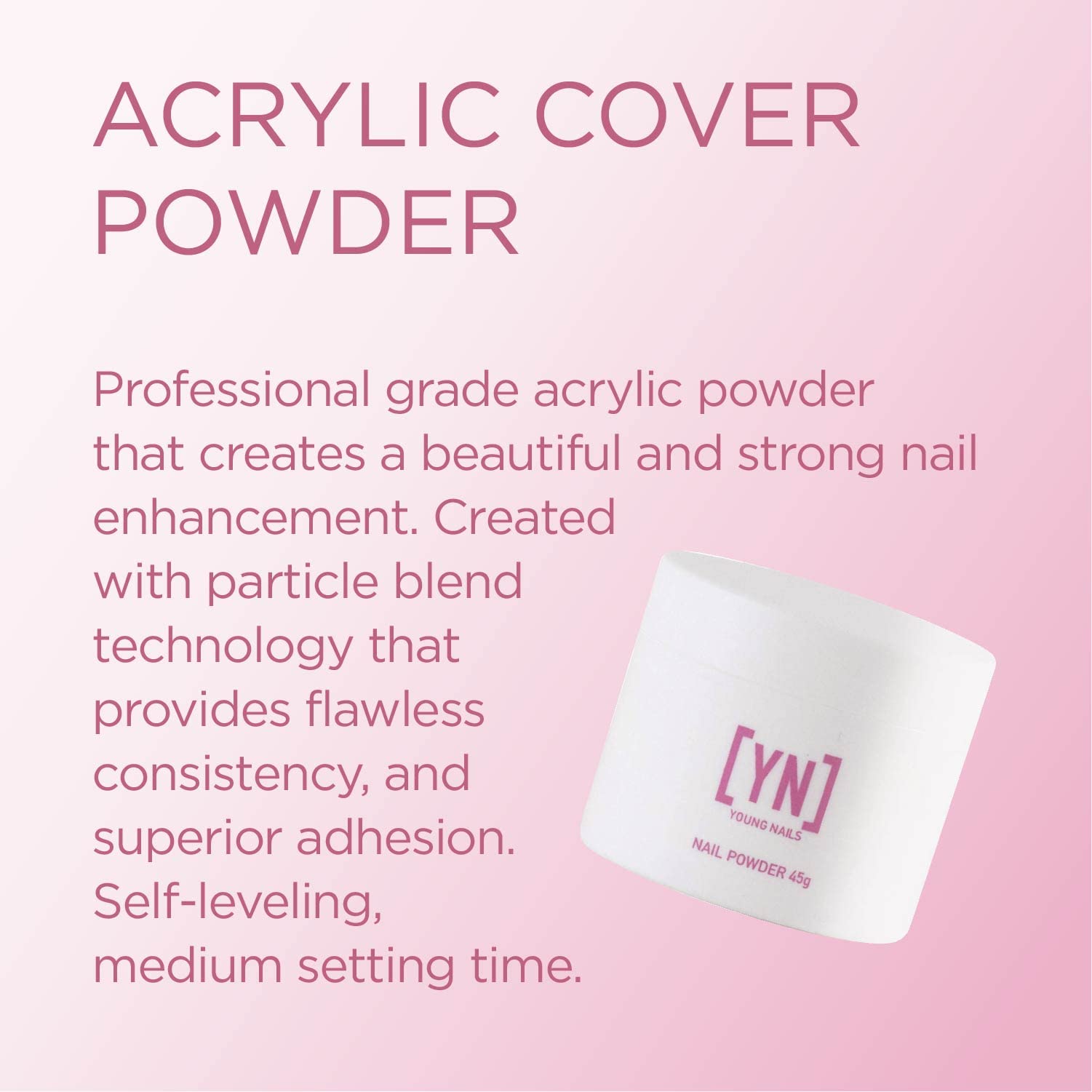 Foto 2 | Polvo Acrílico Young Nails Cover De 45 G, 85 G Y 660 G - Venta Internacional.