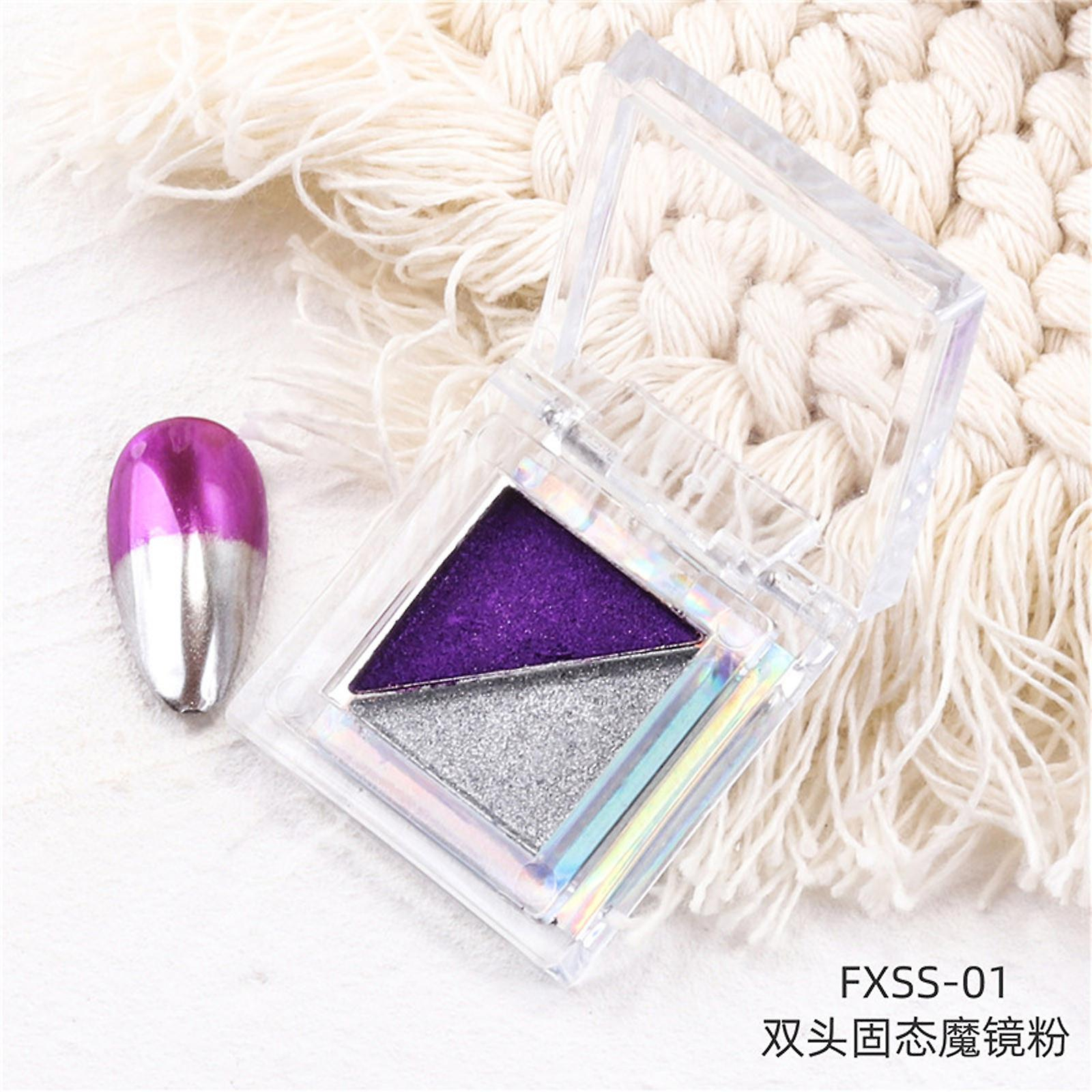 Foto 3 pulgar | Nail Art Magic Mirror Powder Titanium Powder  Juego De 2 Colores - Venta Internacional.