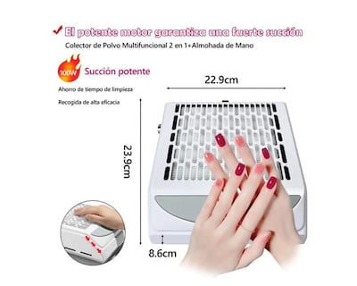 Foto 2 | Extractor Polvo Uñas Prof 120w Nailpure 120
