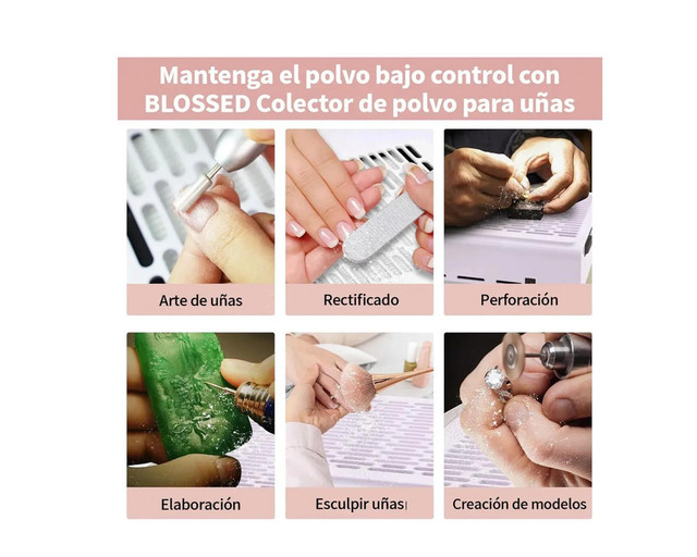 Foto 4 pulgar | Extractor Polvo Uñas Prof 120w Nailpure 120