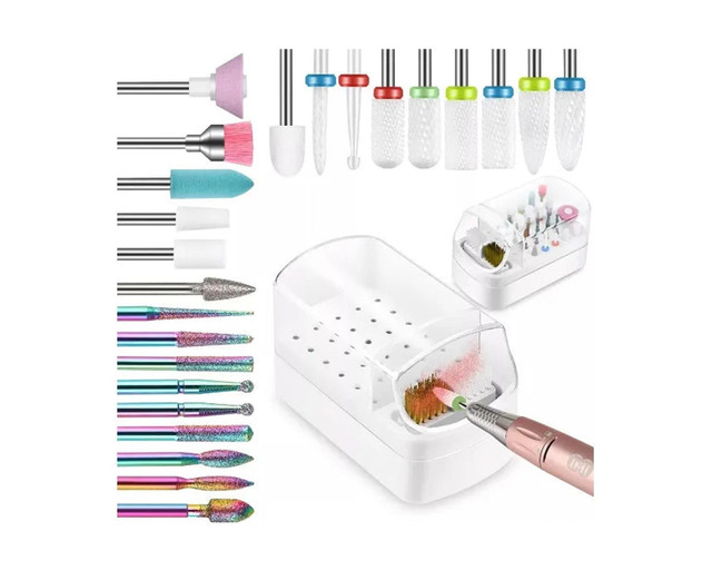 Foto 2 pulgar | Kit Profesional De 24 Brocas Para Uñas – Precisión  Estilo Y Cuidado En Cada Detalle