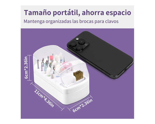 Foto 3 pulgar | Kit Profesional De 24 Brocas Para Uñas – Precisión  Estilo Y Cuidado En Cada Detalle