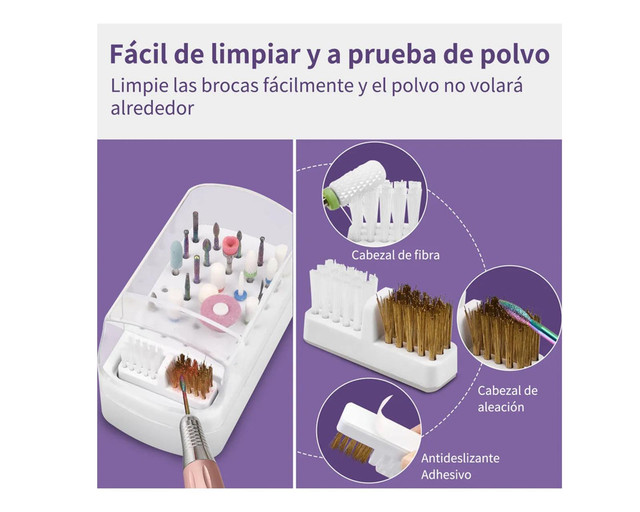 Foto 4 pulgar | Kit Profesional De 24 Brocas Para Uñas – Precisión  Estilo Y Cuidado En Cada Detalle