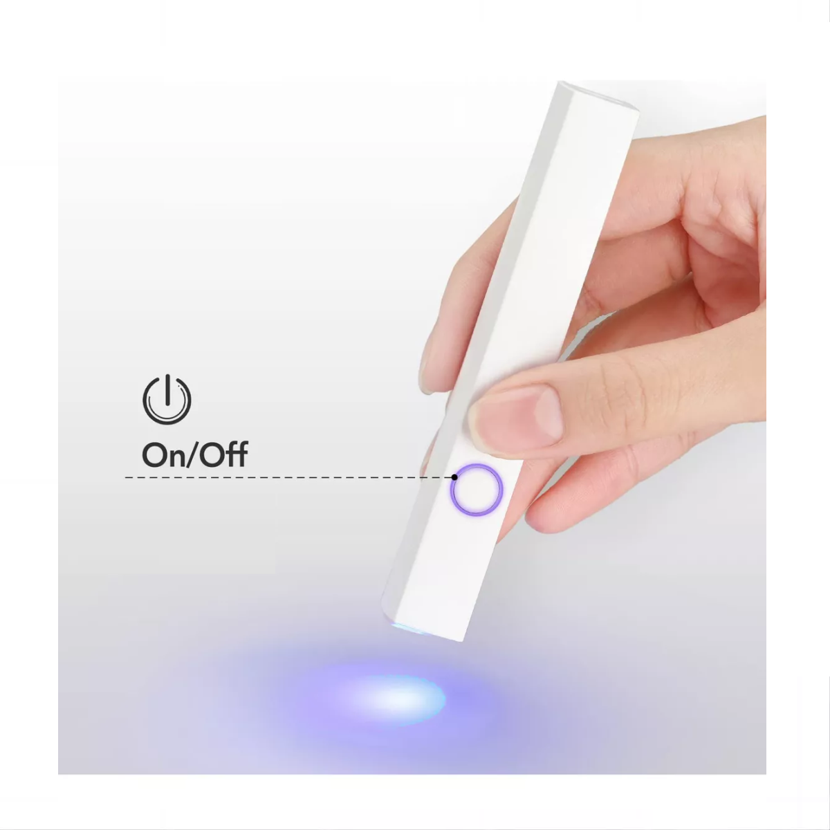 Foto 3 pulgar | Mini Portátil Lamparas Uv Led Uñas Acrilicas Profesional Blanco