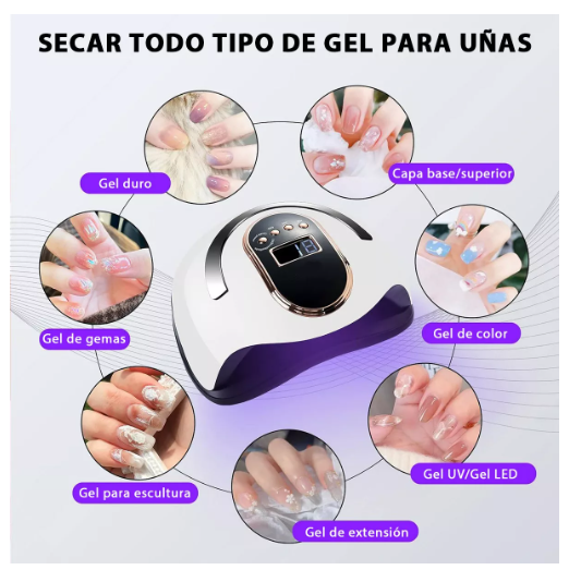 Foto 5 pulgar | Lámpara De Uñas Profesional 168w/36led Uv Para Manicura Uñas