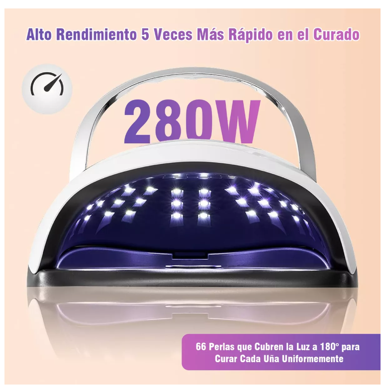 Foto 2 | Lámpara para Uñas Uv Ourlife 280w 66led Detección Inteligente