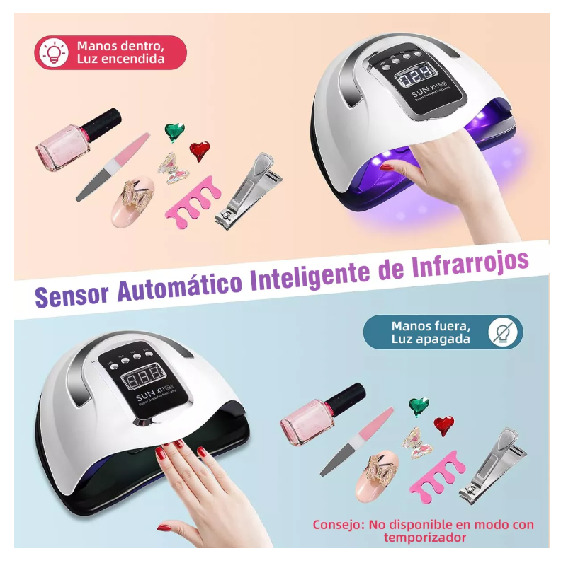 Foto 6 pulgar | Lámpara para Uñas Uv Ourlife 280w 66led Detección Inteligente