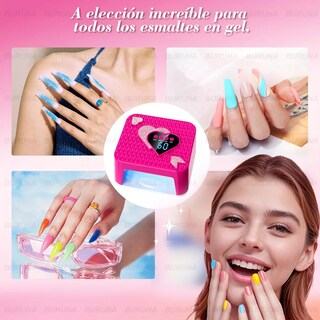 Foto 2 | Lámpara Profesional Uv Led Para Uñas 288w Con Indicador En Forma De Corazón Ab15
