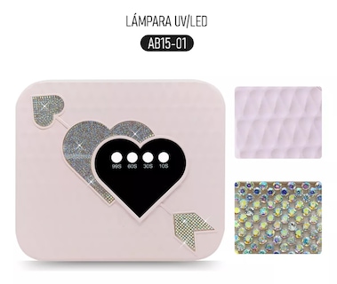 Foto 5 | Lámpara Profesional Uv Led Para Uñas 288w Con Indicador En Forma De Corazón Ab15