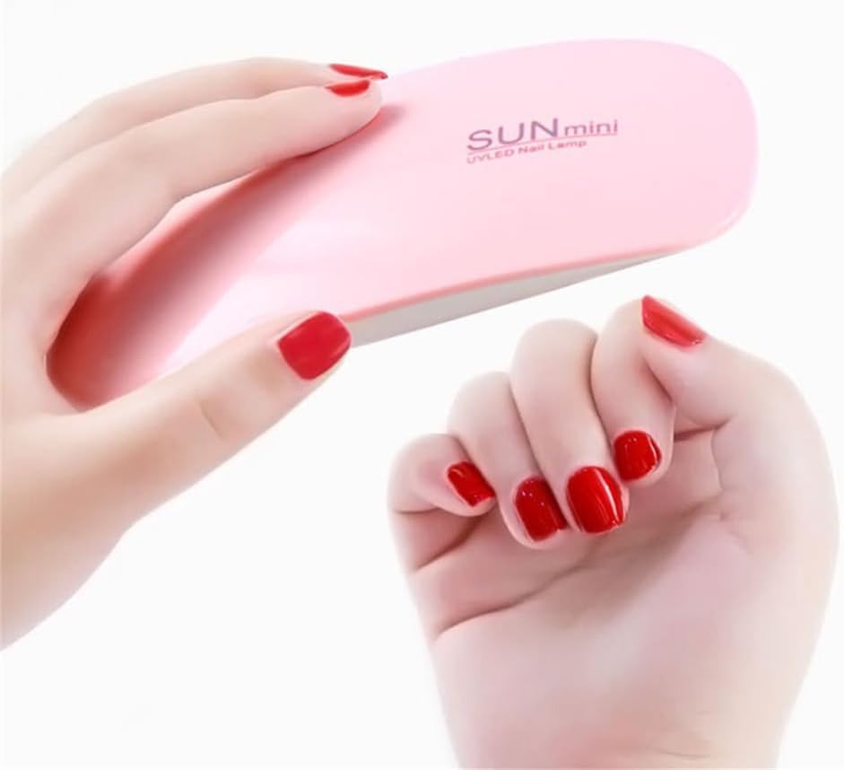Foto 3 pulgar | Duo De 2 Mini Lámpara De Uñas De Gel Portátil Con Luz Solar Led Uv De 6 W, Secador De Uñas Personal