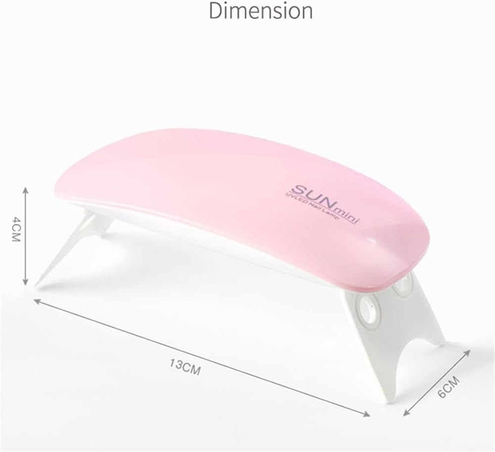 Foto 6 pulgar | Duo De 2 Mini Lámpara De Uñas De Gel Portátil Con Luz Solar Led Uv De 6 W, Secador De Uñas Personal
