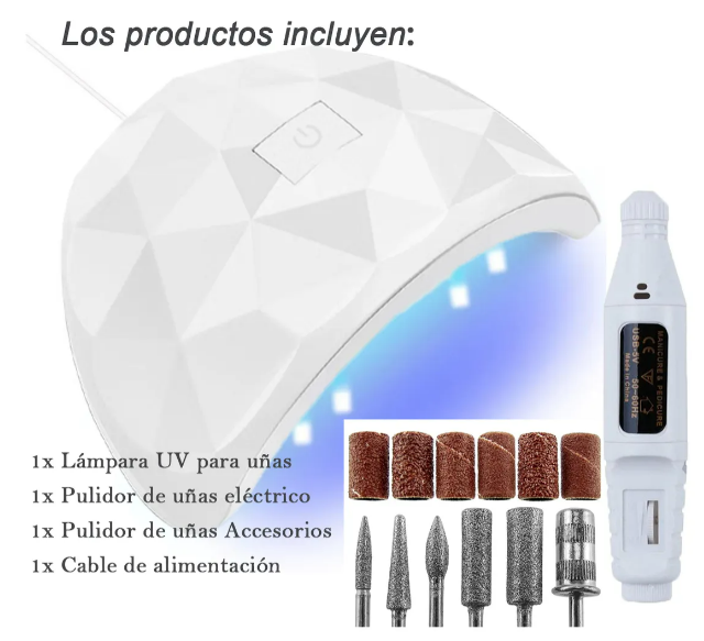 Foto 5 pulgar | Estación Profesional De Manicura Xtellar Con Lámpara Uv Y Esmeril Eléctrico
