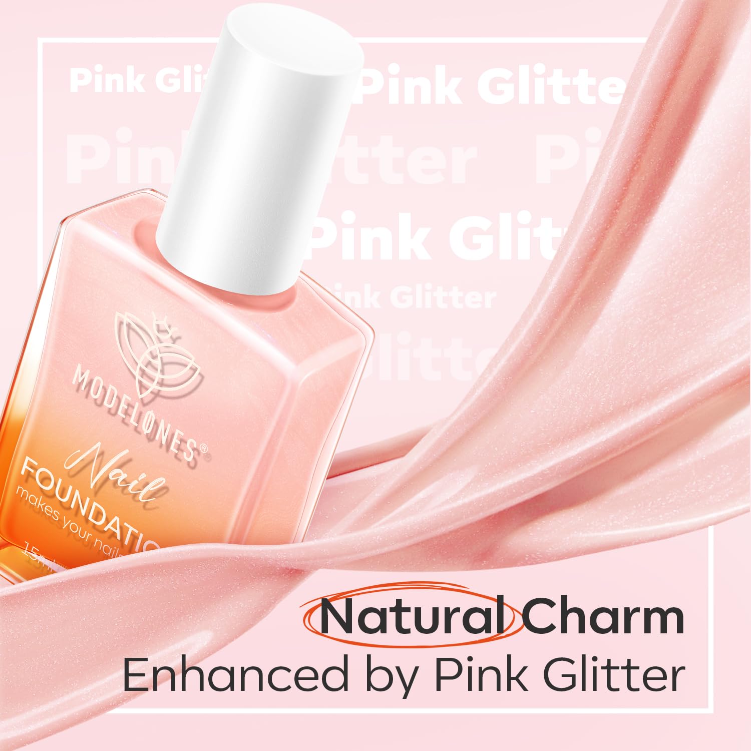 Foto 3 | Fortalecedor De Uñas Modelones Rosa Iridiscente 15 Ml Para Mujer - Venta Internacional.